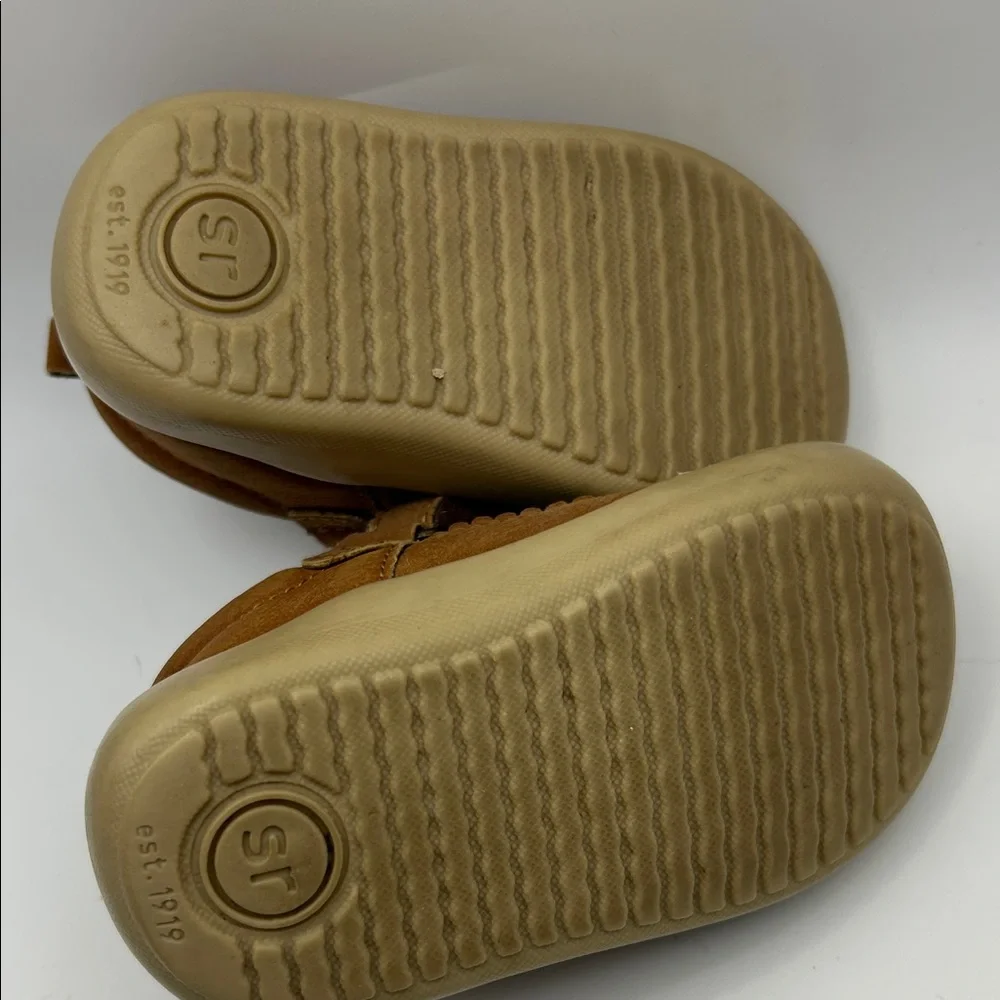 Stride Rite Brown Mary Jane Hook-and-Loop Baby Shoes
